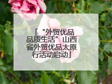 “外贸优品 品质生活”山西省外贸优品太原行活动启动