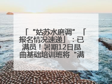 “姑苏水磨调”「报名情况速递」：已满员！暑期12日昆曲基础培训班将“满员启航”