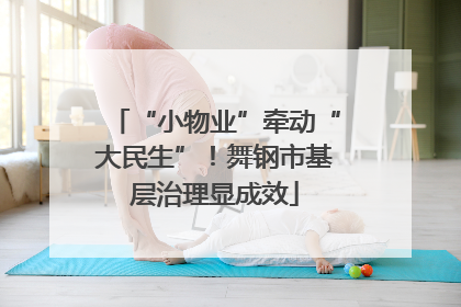 “小物业”牵动“大民生”！舞钢市基层治理显成效