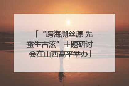 “跨海溯丝源 先蚕生古泫”主题研讨会在山西高平举办