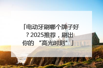 电动牙刷哪个牌子好？2025推荐，刷出你的 “高光时刻”