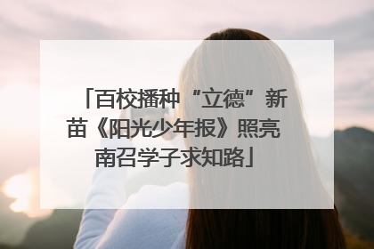 百校播种“立德”新苗《阳光少年报》照亮南召学子求知路