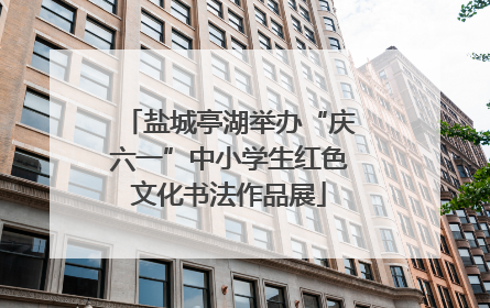 盐城亭湖举办“庆六一”中小学生红色文化书法作品展