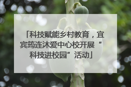 科技赋能乡村教育，宜宾筠连沐爱中心校开展“科技进校园”活动