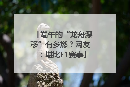 端午的“龙舟漂移”有多燃？网友：堪比F1赛事