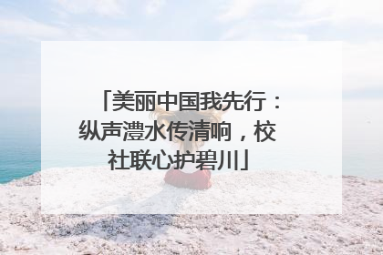 美丽中国我先行：纵声澧水传清响，校社联心护碧川