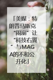美媒：特朗普马斯克“闹崩”让“科技右翼”与MAGA的不和公开化