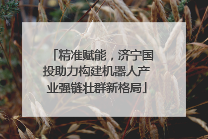 精准赋能，济宁国投助力构建机器人产业强链壮群新格局