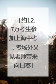 约12.7万考生参加上海中考，考场外又见老师带来向日葵