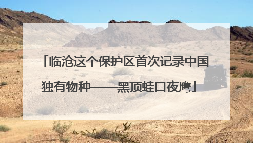 临沧这个保护区首次记录中国独有物种——黑顶蛙口夜鹰