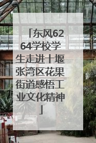东风6264学校学生走进十堰张湾区花果街道感悟工业文化精神