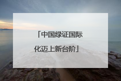 中国绿证国际化迈上新台阶