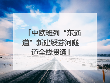 中欧班列“东通道”新建绥芬河隧道全线贯通