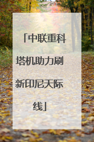 中联重科塔机助力刷新印尼天际线