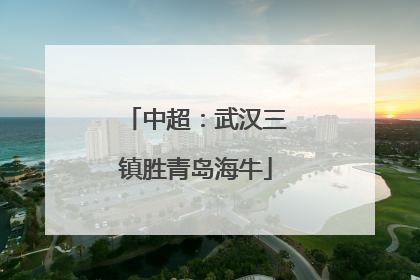 中超：武汉三镇胜青岛海牛