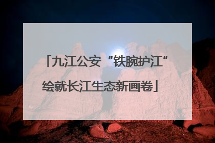 九江公安“铁腕护江”绘就长江生态新画卷