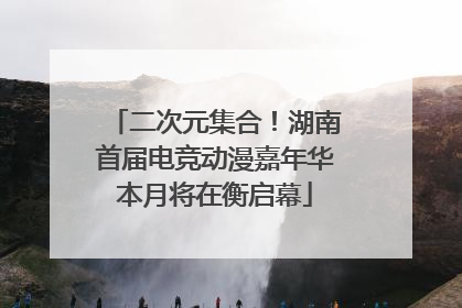 二次元集合！湖南首届电竞动漫嘉年华本月将在衡启幕