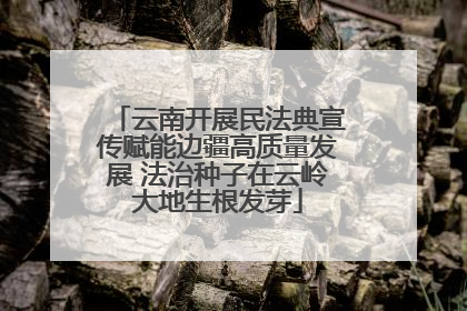 云南开展民法典宣传赋能边疆高质量发展 法治种子在云岭大地生根发芽