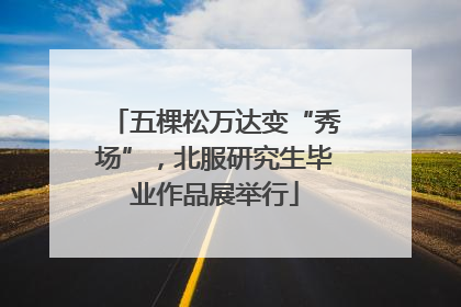 五棵松万达变“秀场”，北服研究生毕业作品展举行