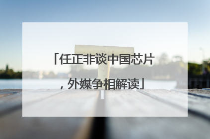 任正非谈中国芯片，外媒争相解读