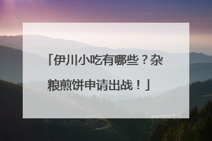 伊川小吃有哪些？杂粮煎饼申请出战！
