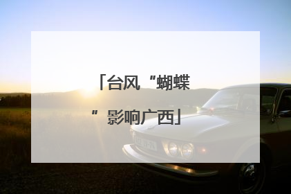 台风“蝴蝶”影响广西