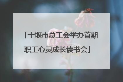 十堰市总工会举办首期职工心灵成长读书会