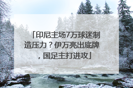 印尼主场7万球迷制造压力？伊万亮出底牌，国足主打进攻