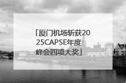 厦门机场斩获2025CAPSE年度峰会四项大奖
