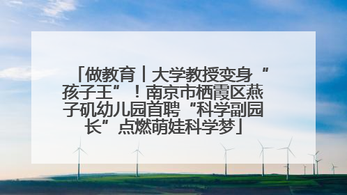 做教育︱大学教授变身“孩子王”！南京市栖霞区燕子矶幼儿园首聘“科学副园长”点燃萌娃科学梦