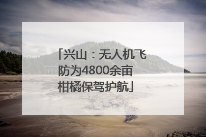 兴山：无人机飞防为4800余亩柑橘保驾护航