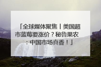 全球媒体聚焦丨美国超市蓝莓要涨价？秘鲁果农：中国市场真香！