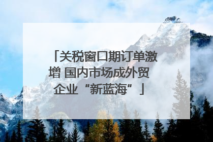 关税窗口期订单激增 国内市场成外贸企业“新蓝海”