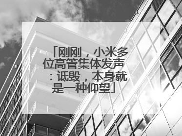 刚刚，小米多位高管集体发声：诋毁，本身就是一种仰望