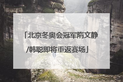 北京冬奥会冠军隋文静/韩聪即将重返赛场