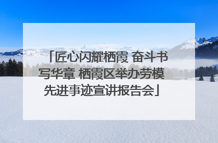 匠心闪耀栖霞 奋斗书写华章 栖霞区举办劳模先进事迹宣讲报告会