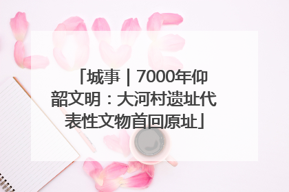 城事｜7000年仰韶文明：大河村遗址代表性文物首回原址