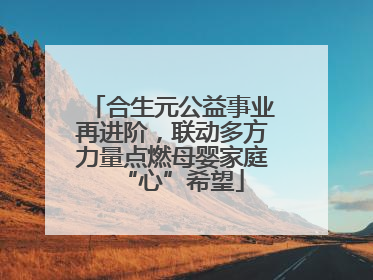 合生元公益事业再进阶，联动多方力量点燃母婴家庭“心”希望