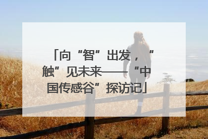 向“智”出发，“触”见未来——“中国传感谷”探访记