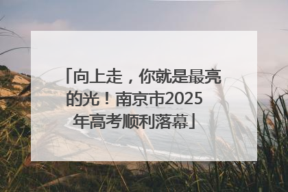 向上走，你就是最亮的光！南京市2025年高考顺利落幕