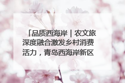 品质西海岸｜农文旅深度融合激发乡村消费活力，青岛西海岸新区的乡村振兴实践