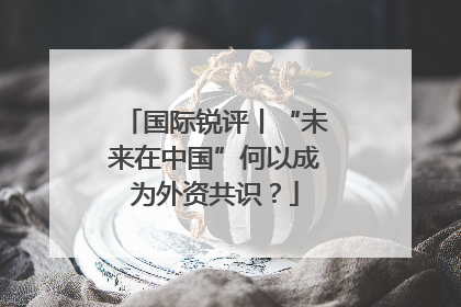 国际锐评丨“未来在中国”何以成为外资共识？