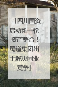 四川国资启动新一轮资产整合！蜀道集团出手解决同业竞争