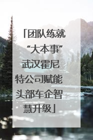 团队练就“大本事” 武汉霍尼特公司赋能头部车企智慧升级