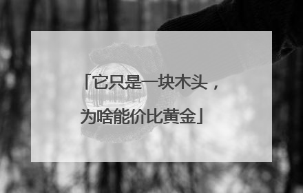 它只是一块木头，为啥能价比黄金