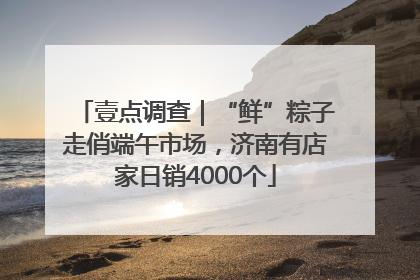 壹点调查｜“鲜”粽子走俏端午市场，济南有店家日销4000个