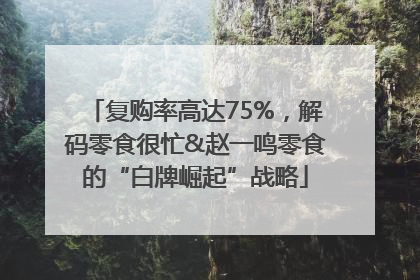 复购率高达75%，解码零食很忙&赵一鸣零食的“白牌崛起”战略