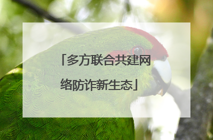 多方联合共建网络防诈新生态