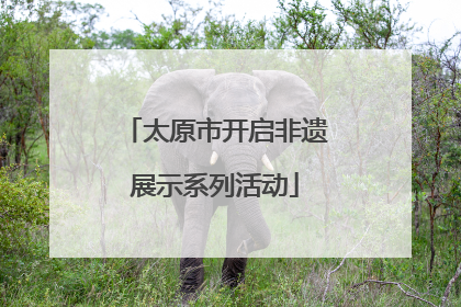 太原市开启非遗展示系列活动