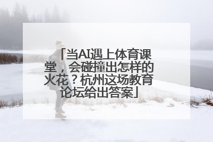 当AI遇上体育课堂，会碰撞出怎样的火花？杭州这场教育论坛给出答案